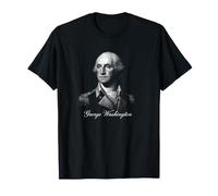 George Washington Ritratto Americano Storia Icona Maglietta