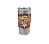 George Washington Rocks Batterista Bicchiere termico in acciaio inox doppia parete