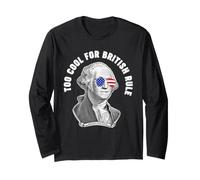 George Washington Troppo Bello per Il dominio Britannico Maglia a Manica