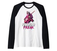 George Washington Undead Suonare la Chitarra Fondatore Freak Music Maglia con Maniche Raglan