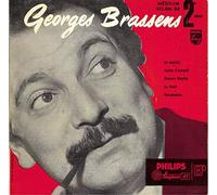 Georges Brassens - Philips 432.066 - Georges Brassens : La Marine, Corne d'auroch, Pauvre Martin, Le vent, Hécatombe - Original et non réédition - Disque vinyle EP 45t (et non CD).