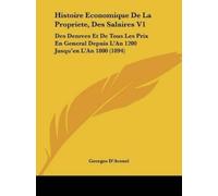 Georges D'Avene Histoire Economique De La Propriete, Des Salaires V (Tascabile)