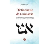 Georges Lahy Dictionnaire de Guimatria (Tascabile)