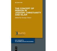 Georges Tamer The Concept of Person in Judaism, Christianity and Isl (Tascabile)