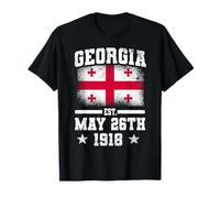 Georgia Est. 26 maggio 1918 Georgian Independence Day Wear Maglietta