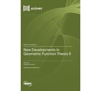 Georgia Irina O New Developments in Geometric Function Theory (Copertina rigida)