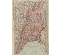 Georgia Map Journal: Vintage Map Notebook