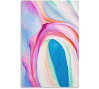 Georgia O'Keeffe Poster Musica, Rosa E Blu Tela Arte Della Parete Pittura Famosa Georgia O'Keeffe Stampe Per La Casa Arredamento Moderno Immagini 40x60cm Senza Cornice