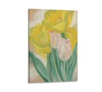 Georgia Okeeffe Stampa su tela con motivo floreale su tela, poster decorativo moderno per la casa, 40 x 60 cm