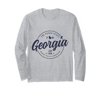 Georgia Peach State Vintage Orgoglio Maglia a Manica