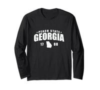 Georgia Peach State1788 Stati Uniti America Maglia a Manica