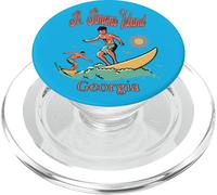 Georgia St. Simons Island GA Surfer Surfer Pesca PopSockets PopGrip per MagSafe