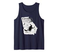 Georgia Strega sulla Scopa Halloween Georgia Atlanta Canotta