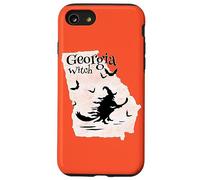 Georgia Strega Sulla Scopa Halloween Georgia Atlanta Custodia per iPhone SE (2020) / 7/8
