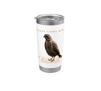 Georgia Territory Game Bird The Bobwhite Quaglia Bicchiere termico in acciaio inox doppia parete