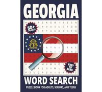 Georgia Word Search Puzzle Book: Word Searches with Easy to Read Print about Georgia, US state of Georgia, Georgia Travel and More | 6x9 inches, 110 ... Gift for Vacations, Holidays and Relaxation