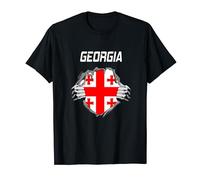 Georgiano Bandiera Fan Georgia Maglietta