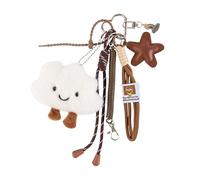 Georgie Porgy Borsetta Accessori Ciondolo per Borsa a Mano Bag Charm per Donne Zaino Borsa Sportiva Portachiavi Regalo di Compleanno per ragazze (Nuvola Stella Friends)