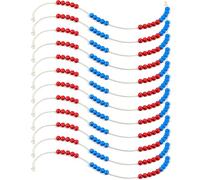 Geosar 12 Catene di Calcolo per Alunni della Scuola Primaria con 20 Perline per Conteggio con Corda Catena di Calcolo per Contare Fino a 20 Aiuto Aritmetico per Bambino, Regali per Ritorno a Scuola