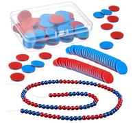 Geosar Regalo per Prima Elementare Catena di Calcoli Regolo Calcolatore 1a Elementare Fino a 100 Tiles Math Scuola Regali per l'Iscrizione a Scuola dei Bambini