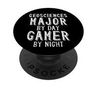 Geosciences Major By Day Gamer By Night Student Geo Science PopSockets PopGrip Adesivo
