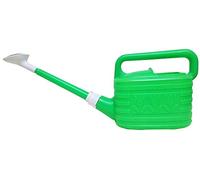 Geosism & Nature Annaffiatoio Verde Chiaro in plastica Giapponese con Rosa in Metallo per Piante e Bonsai, 4 lt
