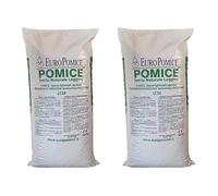 GEOSISM & NATURE - Pomice per piante, pomice vulcanica, per floricoltura e giardinaggio, ideale per vasi, orto e bonsai (6/14 mm - 2 sacchi - 50LT)