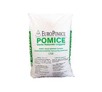 GEOSISM & NATURE - Pomice per piante, pomice vulcanica, per floricoltura e giardinaggio, ideale per vasi, orto e bonsai (0/3 mm - Singolo - 33LT)