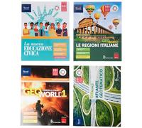Geoworld. Con Atlante guidato, Atlante geotematico, Regioni d'Italia ed Educazione civica. Per la Scuola media. Con e-book. Con espansione online (Vol. 1)