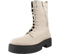 Geox Anfibi Spherica ec7 Stivaletto allacciato donna beige con pratica zip laterale e suola carrarmato, dallo stile grintoso. Beige beige C5004-SPHERICA