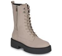 Geox Anfibi Spherica ec7 Stivaletto allacciato donna beige con pratica zip laterale e suola carrarmato, dallo stile grintoso. Beige beige C5004-SPHERICA