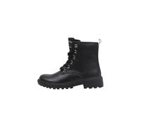 Geox Anfibio Casey x Harry Potter,Stivali Combat in Pelle Nera con Charm Decorativi,Suola Resistente (Nero, Taglia unica, Sistema Taglie Calzature EU, Adolescente, Donna, Numero, Media, 37)