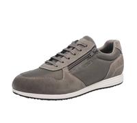 Geox Arthien - Sneakers Traspiranti In Suede Grigio - Uomo Scarpe Sneakers