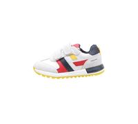 Geox B Alben Boy, Scarpe da ginnastica Bimbo 0-24, Bianco White Navy, 20 EU