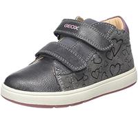 Geox B Biglia Girl C, Scarpe da ginnastica Bimba 0-24, Dk Grey Dk Pink, 25 EU
