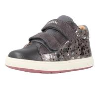 Geox B Biglia Girl C, Scarpe da ginnastica Bimba 0-24, Dk Grey Dk Silver, 18 EU