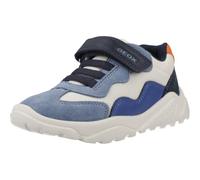 Geox B CIUFCIUF Boy B Sneaker, Ivory/LT Blue, 21 EU