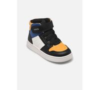 Geox B Eclyper Boy, Scarpe da Ginnastica Bimbo 0-24, Black Dk Yellow, 21 EU