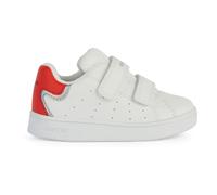 Geox B Eclyper Boy A, Scarpe da ginnastica Bimbo 0-24, Bianco Rosso, 24 EU