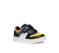 Geox B Eclyper Boy, Scarpe da Ginnastica Bimbo 0-24, Black Dk Yellow, 21 EU