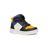 Geox B Eclyper Boy, Scarpe da Ginnastica, Black Dk Yellow, 26 EU