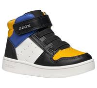 Geox B Eclyper Boy, Scarpe da Ginnastica, Black Dk Yellow, 27 EU