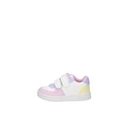 Geox B ECLYPER Girl A, Scarpe da Ginnastica Bimba 0-24, White/Lt Yellow, 23 EU