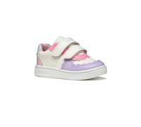 Geox B ECLYPER Girl A Sneaker, Optic White/LT Lilac, 22 EU