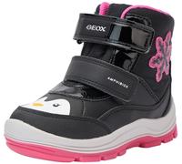 Geox B Flanfil B ABX, Caviglia Barca Bimba 0-24, Black Fuchsia, 21 EU
