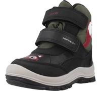 Geox B FLANFIL BOY B ABX - Scarpone da neve, BLACK/DK GREEN,