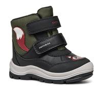 Geox B FLANFIL BOY B ABX - Scarpone da neve, BLACK/DK GREEN,