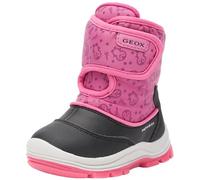 Geox B FLANFIL Girl B ABX, Scarpone da Neve Bimba 0-24, Black/Fuchsia, 22 EU