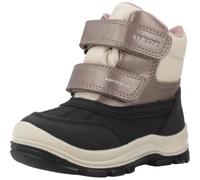 Geox B FLANFIL GIRL B ABX - Scarpone da neve, BLACK/DK BEIGE,