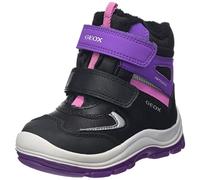 Geox B Flanfil Girl B Abx, Stivaletti Bambine e ragazze, Nero/Viola (Black/Violet), 21 EU
